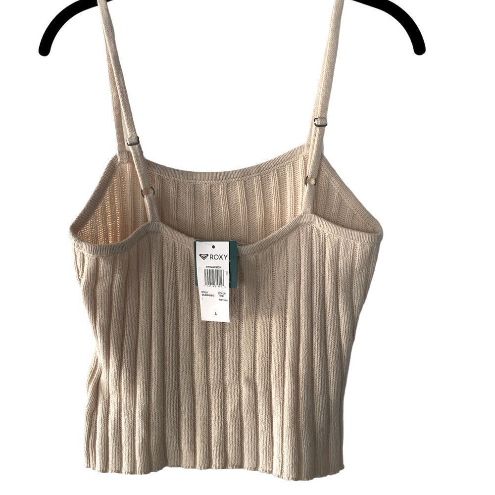 NWT Roxy Dream Sign Rib Knit Sweater Tank L - Picture 6 of 8